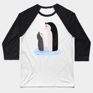 Penguin Pair Baseball T-Shirt